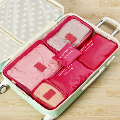 6 Piece Travel Luggage Storage Bag Set
