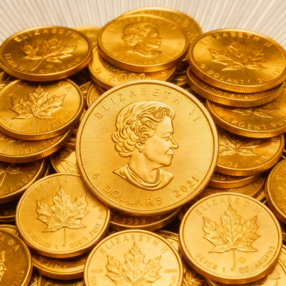 Canada Maple Leaf -1 Troy Ounce .9999 Gold Coin(Random year)