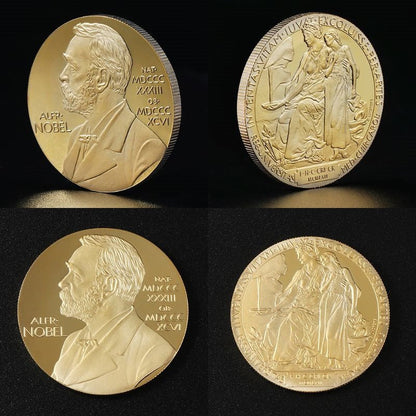 Alfred Bernhard Nobel Cold Coin