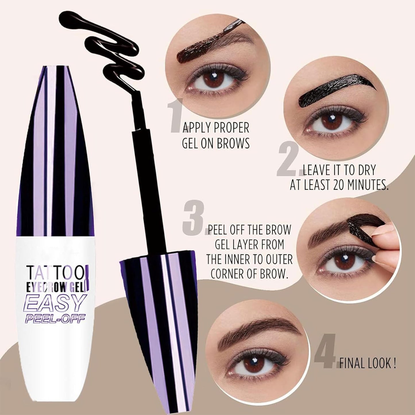 Easy Peel-Off Eyebrow Gel