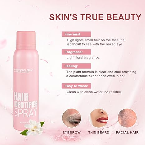 🌸🌸 Dermaplaning & Face Shaving – Hair Identifier Spray for Women's Facial Hair Removal 💖💆‍♀️