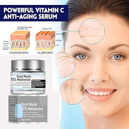 💥Daily Sales of 4000+🔥2025 Hot Sale 🐌Snail Mucin Moisturizer Daily Face Gel Cream