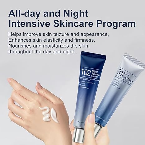 ✨31 All-Day Shield Cream & 102 Night Renewal Cream 🌞🌙Intensive Skin Care, Centella Asiatica And Niacinamide,All Skin Types🔥🔥