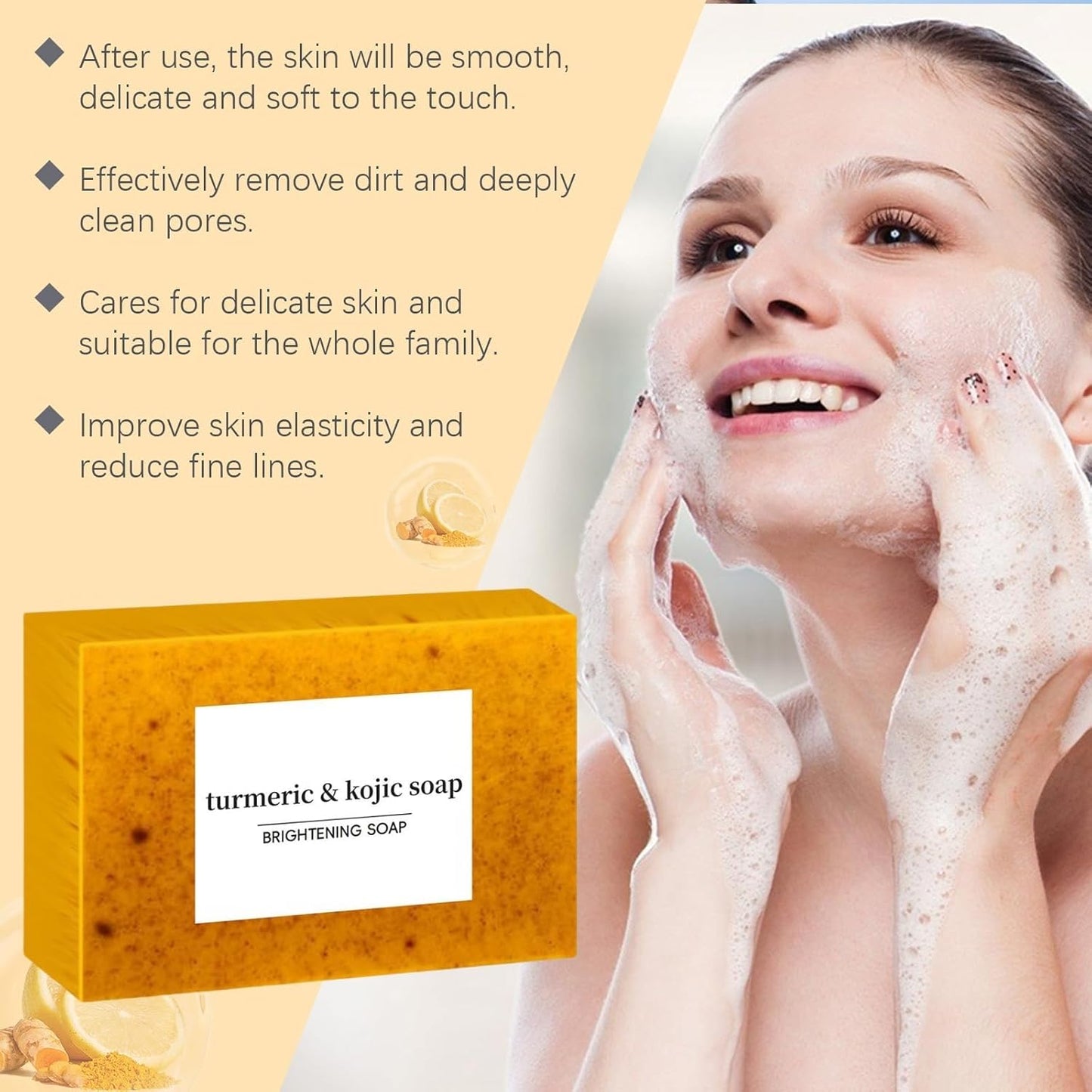 Lemon Turmeric KojicAcid Soap