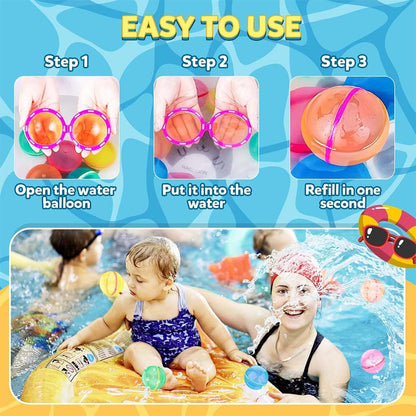 Magnetic Reusable Water Balloons 6PCS