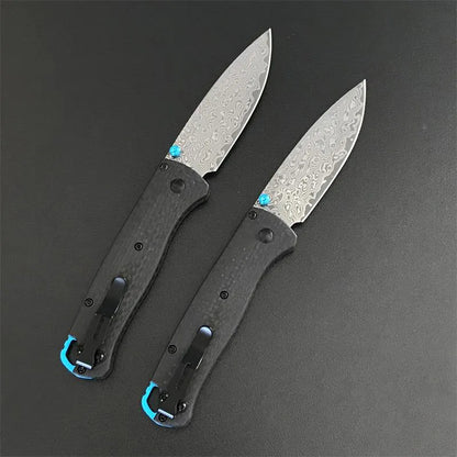 小浪BM535c Vg10 Damascus Blade Carobon Fiber Handle Pocket Knife