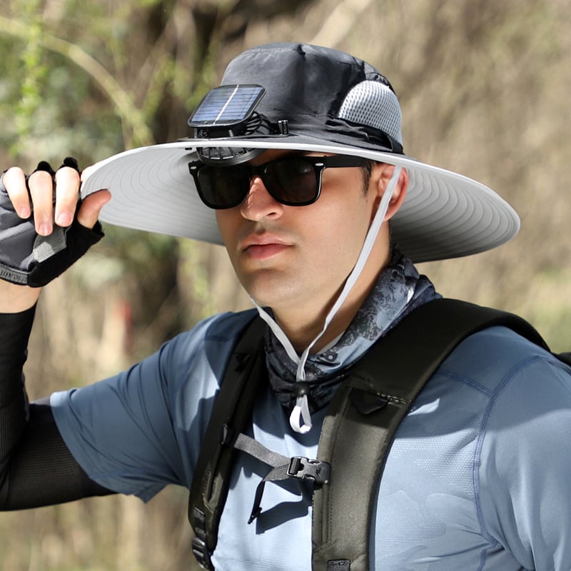❄️New Upgraded Spray Fan⚡2025 New Ultra-Light Solar Air Conditioner Fan Sun Hat🌞