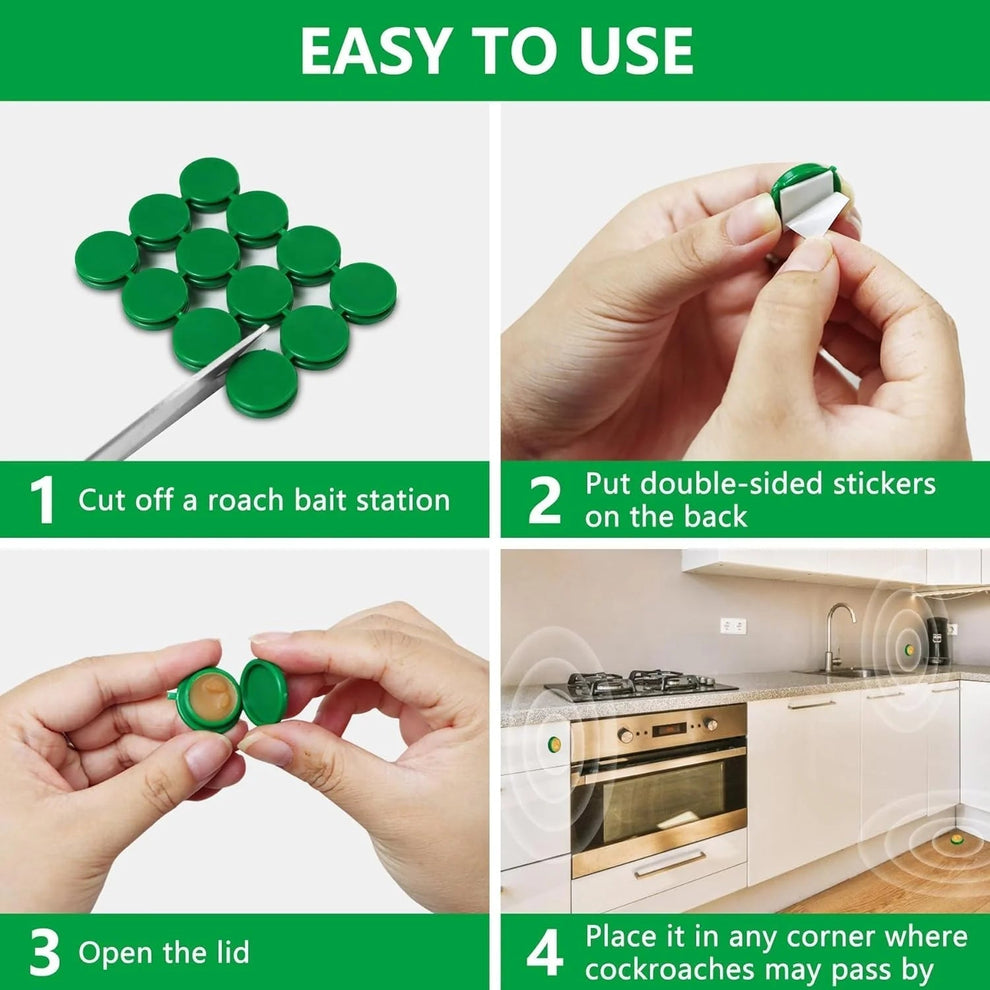 💚🔥Cockroach Killer Powder Gel (Pack of 12PCS)