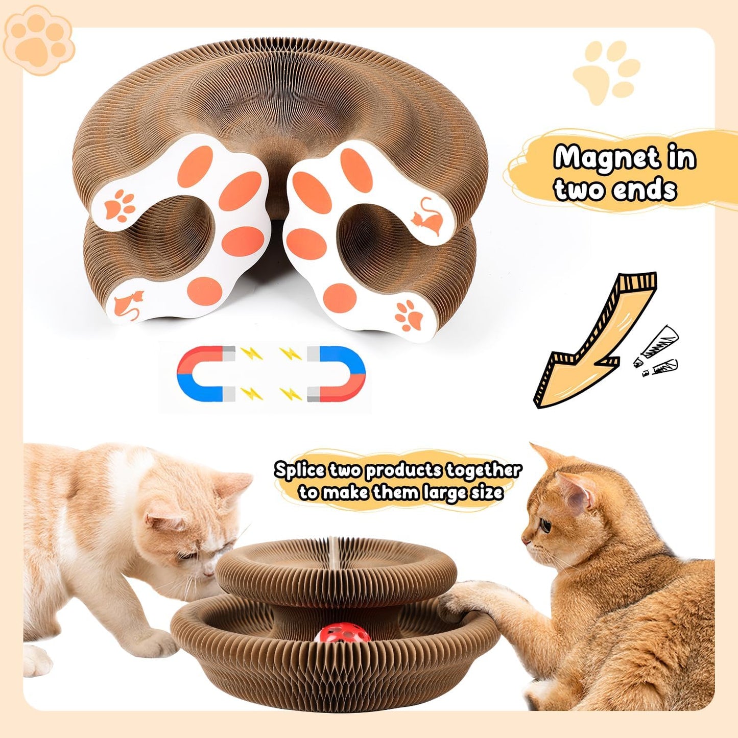 Foldable Organ Cat Scratcher Board