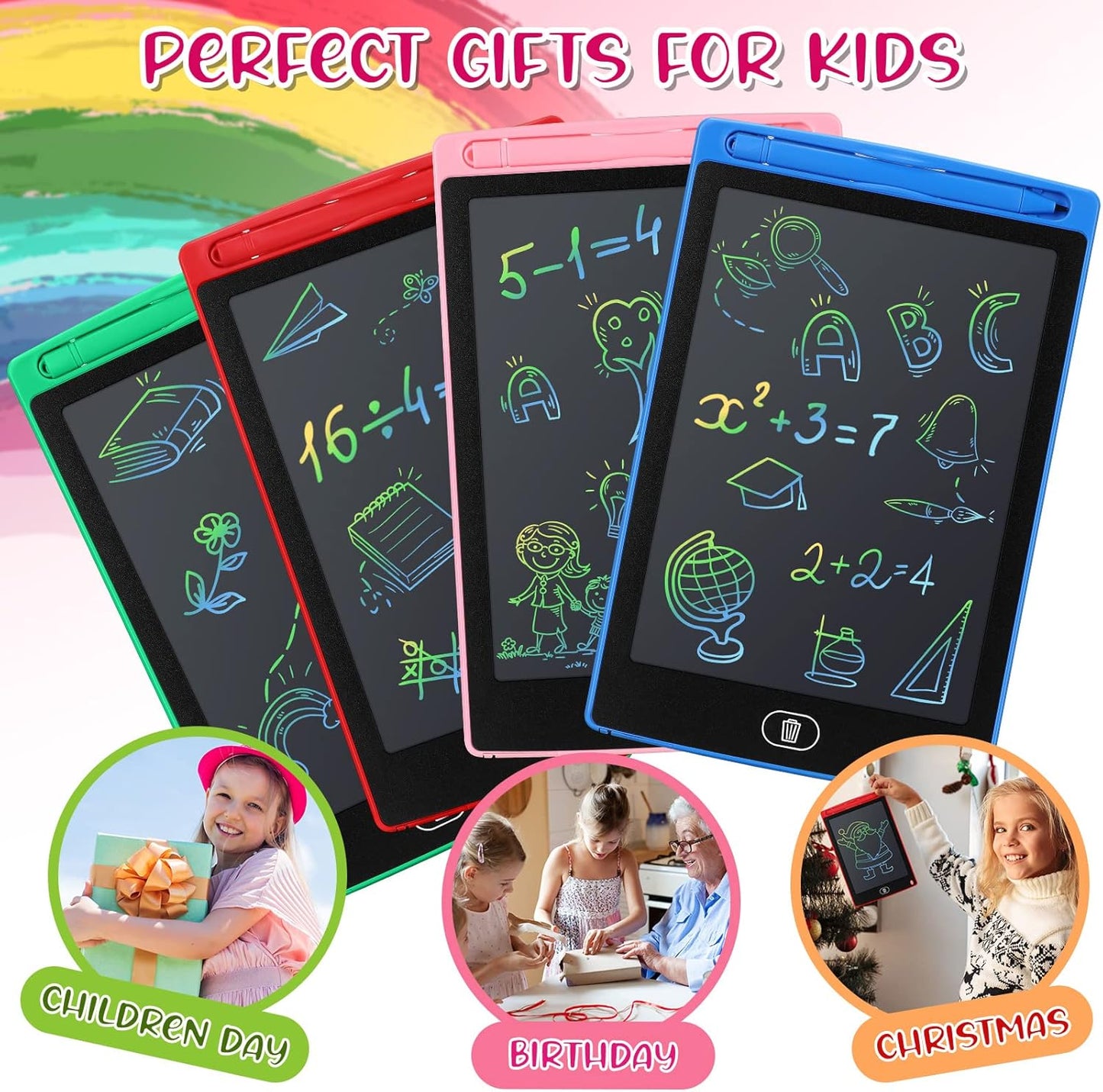 🌈 4 PCS 8.5 Inch LCD Drawing Tablet