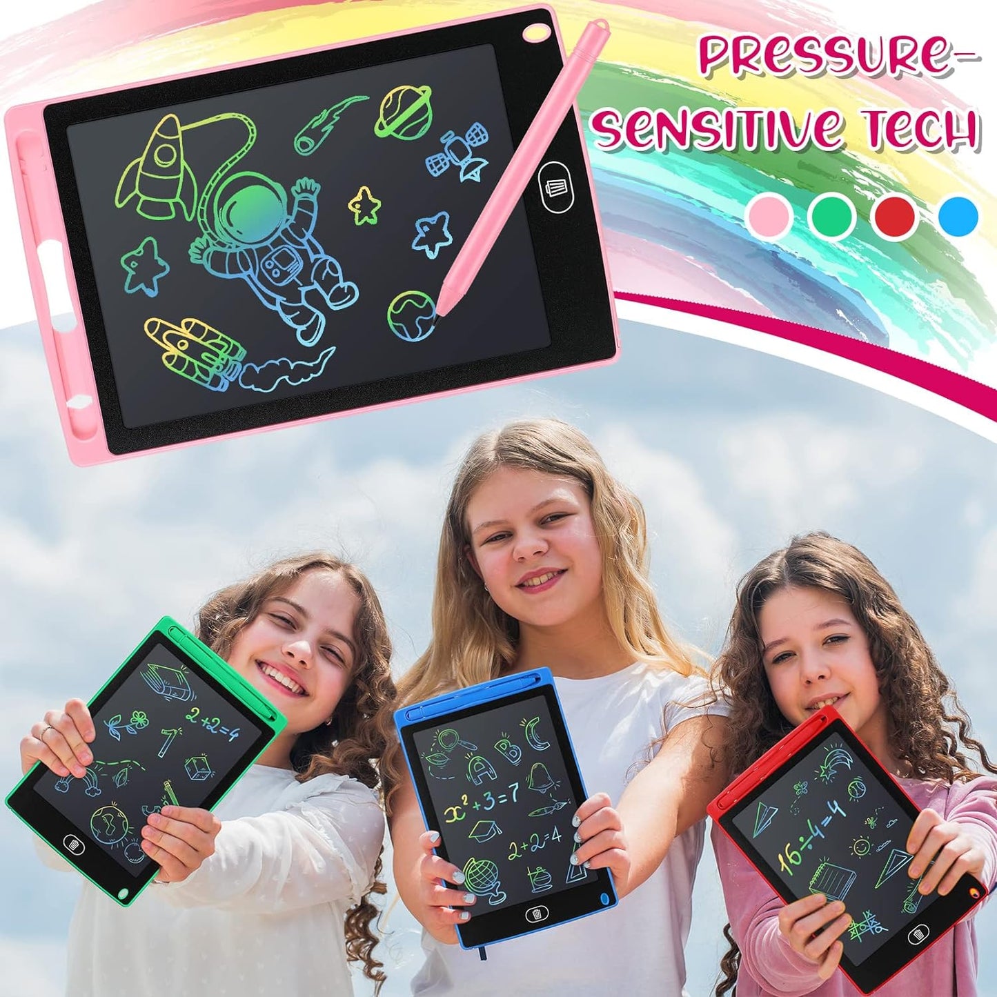 🌈 4 PCS 8.5 Inch LCD Drawing Tablet