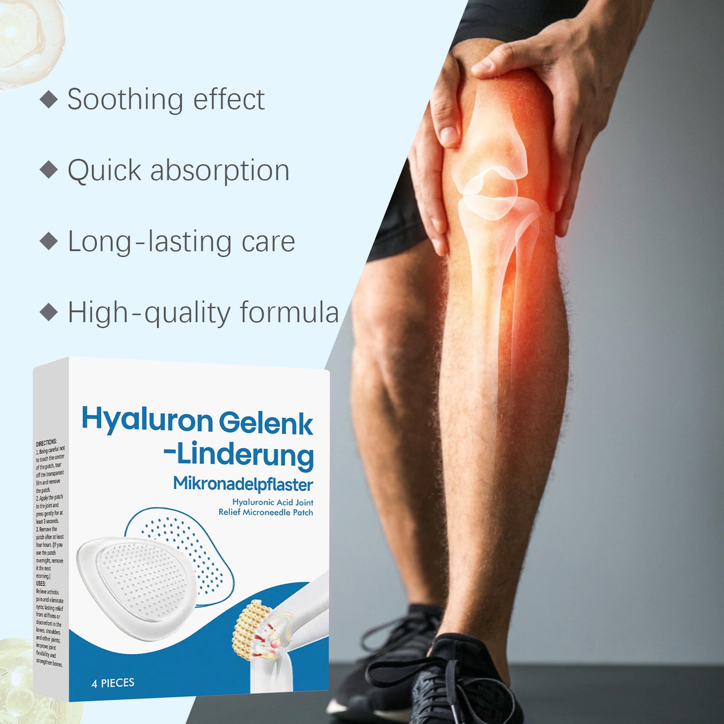 Hyaluronic Joint Relief Microneedle Patch