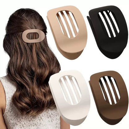 🎁Casual Versatile Solid Colour Lay Flat Hair Clip