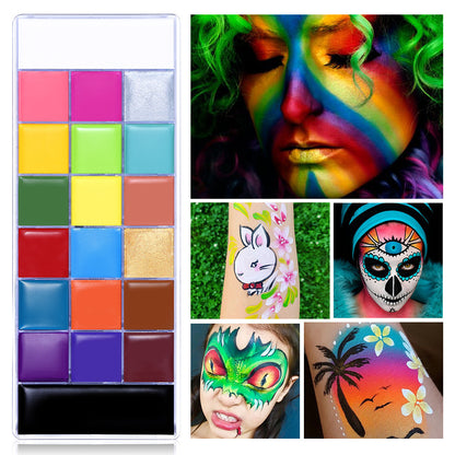 Tattoo Paint Palette - Safe Party Makeup for Halloween & Cosplay
