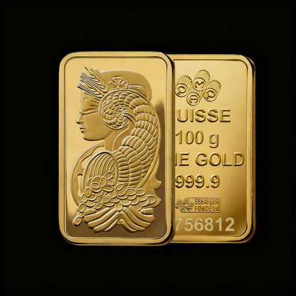 Suisse Queen Fortuna Gold Bar 24KT- 1 OUNCE