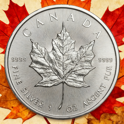 Canada Maple Leaf -1 Troy Ounce .9999 silver Coin(Random year)