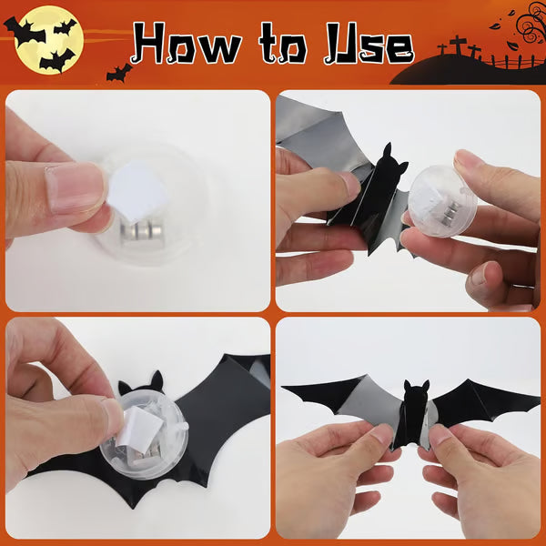 3D Bat Light Design LED Decorations🦇🎃