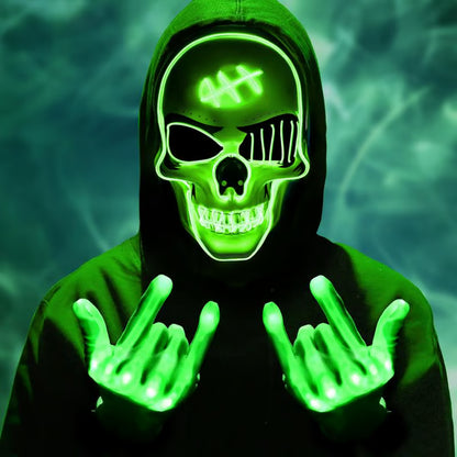 🎃2025 New Halloween Scary LED Skeleton Mask
