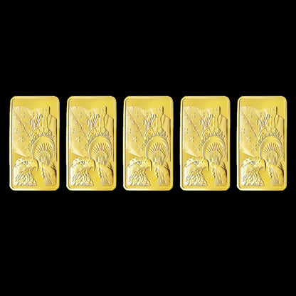 USA Eagle statue of Liberty 1 Ounce Gold Bar