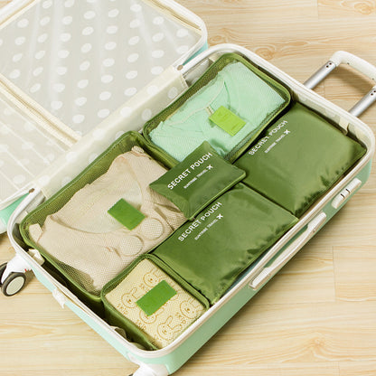 6 Piece Travel Luggage Storage Bag Set