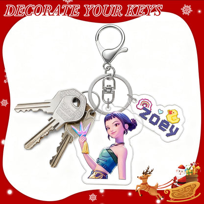 Demon Hunters Advent Countdown Calendar With 24pcs Keychain