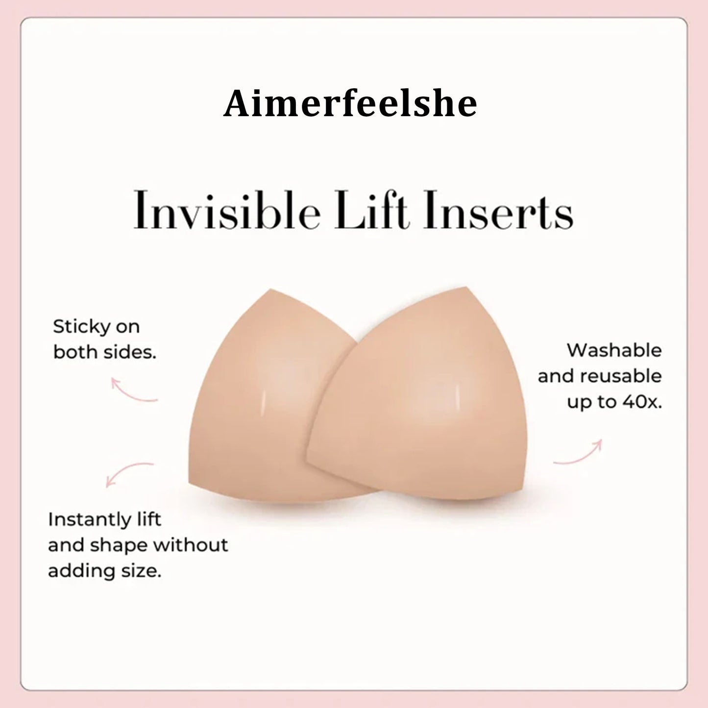 Double-Sided Adhesive Invisible Lift Inserts