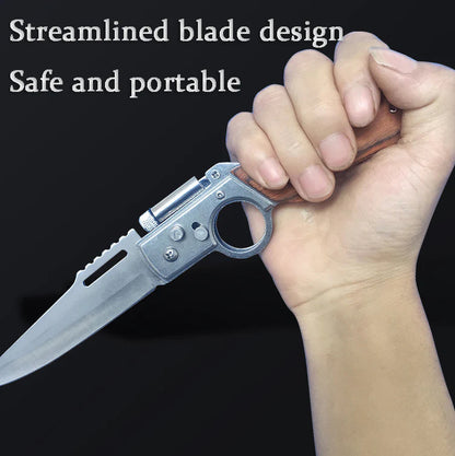 Multifunctional Outdoor Folding Knife with LED Light