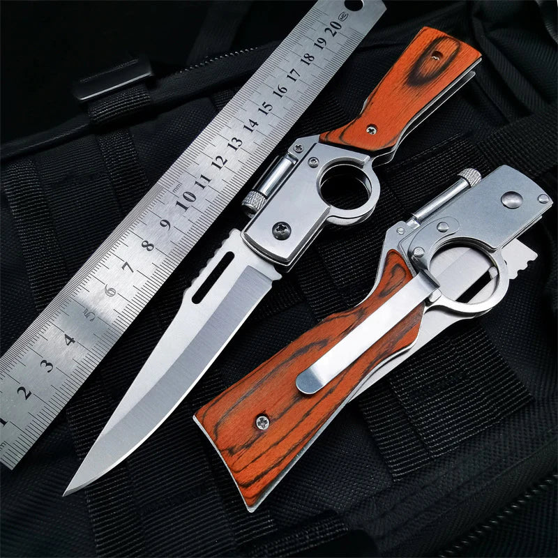 Multifunctional Outdoor Folding Knife with LED Light
