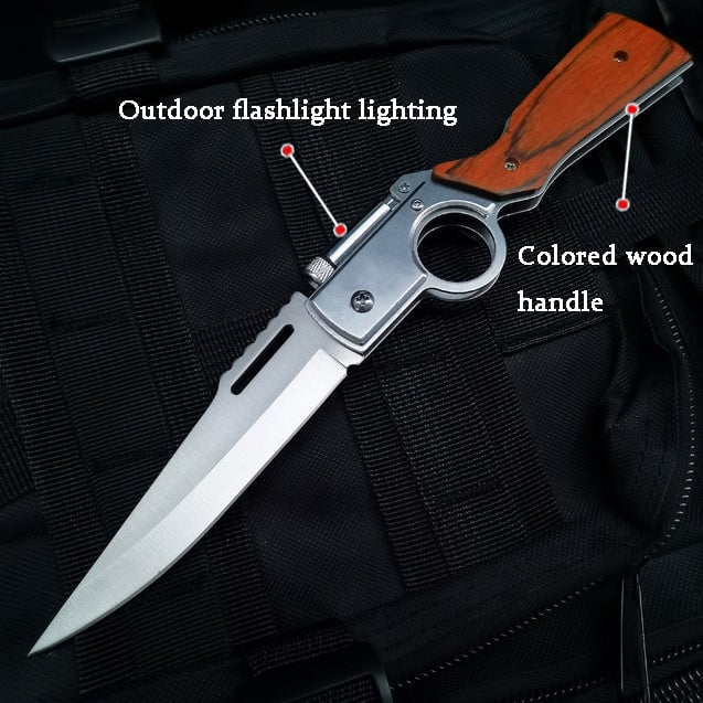 Multifunctional Outdoor Folding Knife with LED Light