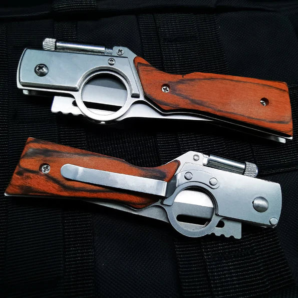 Multifunctional Outdoor Folding Knife with LED Light