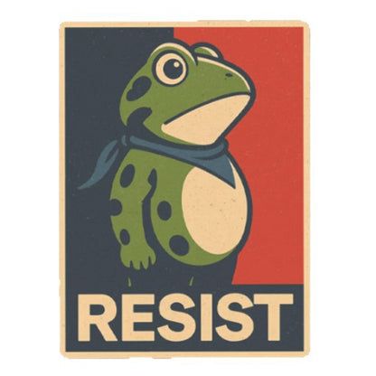 Portland Frog Protest Stickers