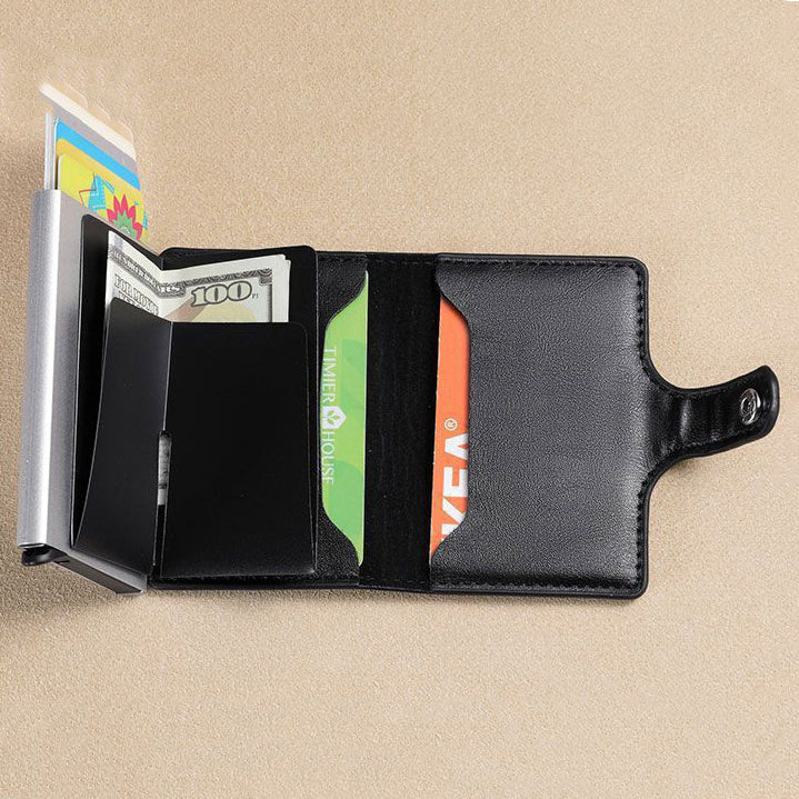 PU Leather Wallet & Pop Up Card Holder