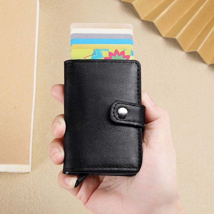 PU Leather Wallet & Pop Up Card Holder