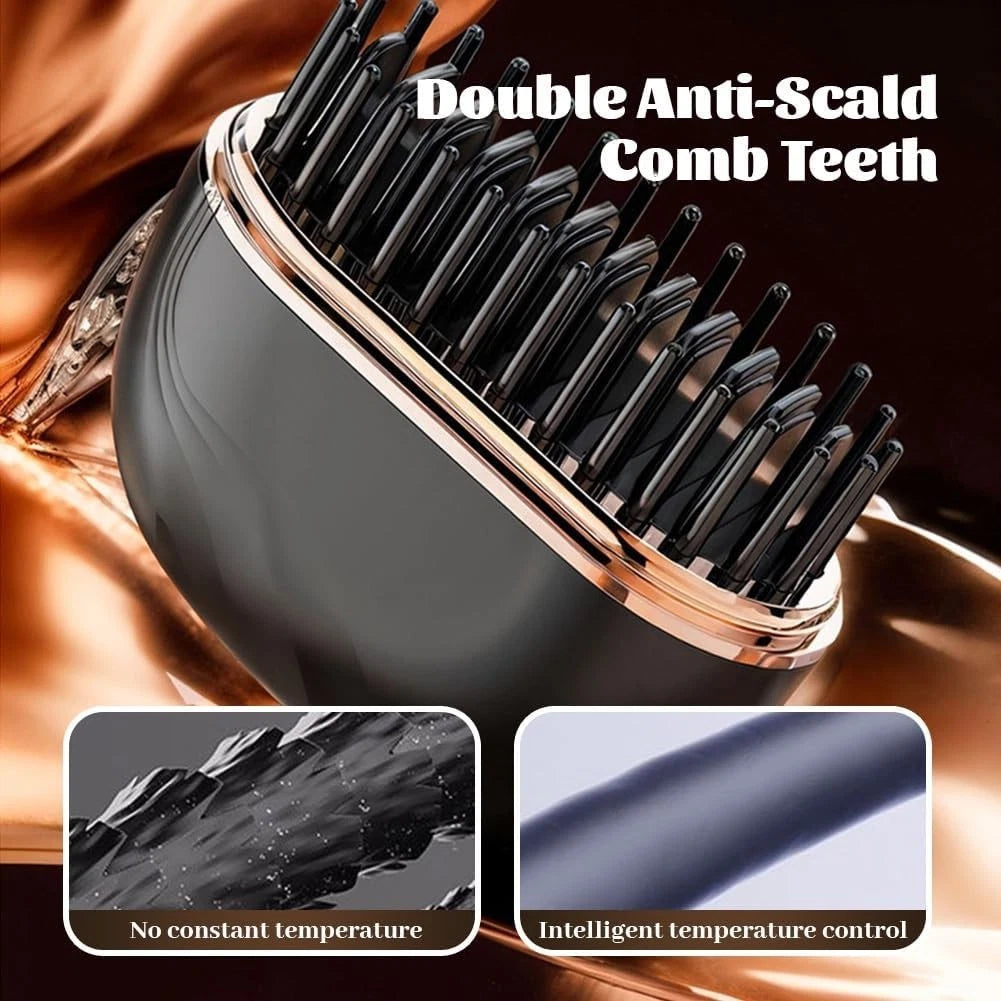 Mini Hair Straightener Brush