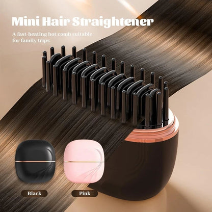 Mini Hair Straightener Brush