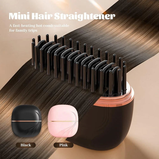 Mini Hair Straightener Brush