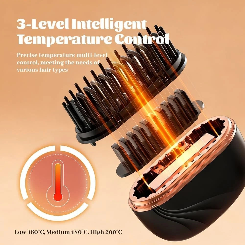 Mini Hair Straightener Brush