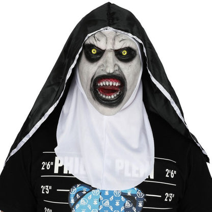 Frightening Nun Costume Mask