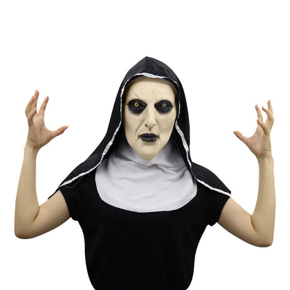 Frightening Nun Costume Mask