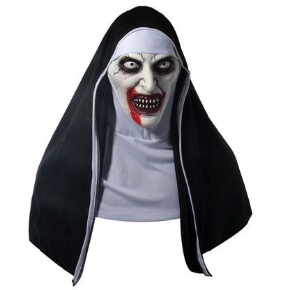 Frightening Nun Costume Mask