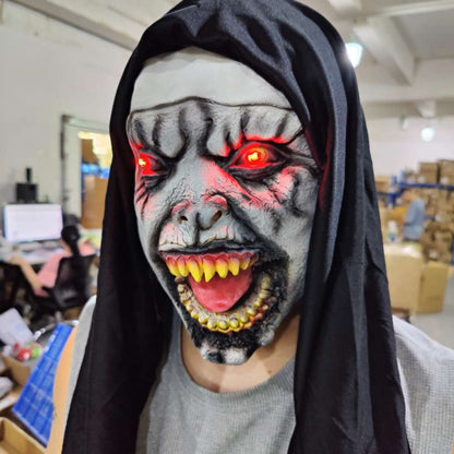 Frightening Nun Costume Mask