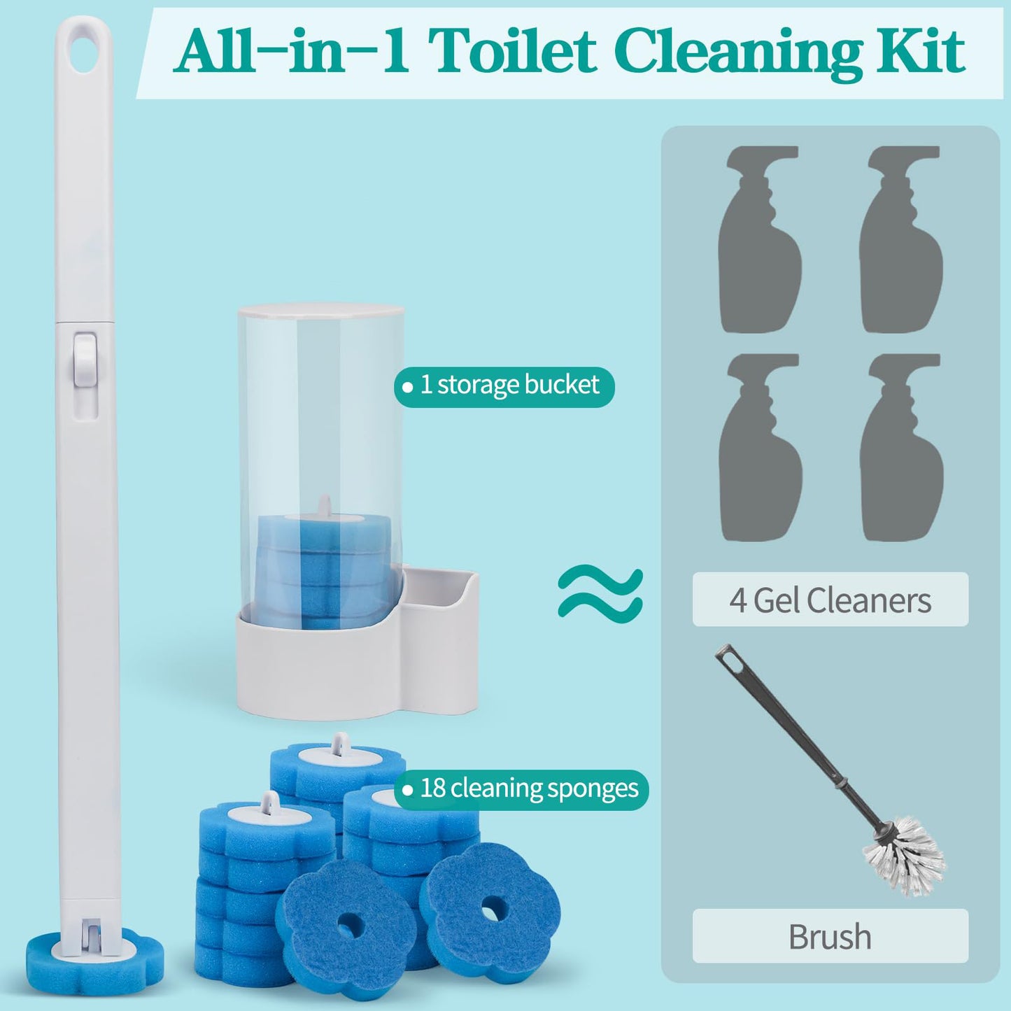 🔥🔥Disposable Toilet Cleaning System