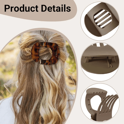 🎁Casual Versatile Solid Colour Lay Flat Hair Clip