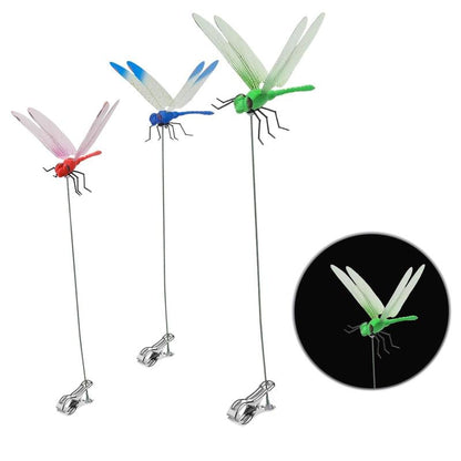 🔥4 PCS Outdoor Fake Dragonfly Rod Clip🐎🌺 for Garden