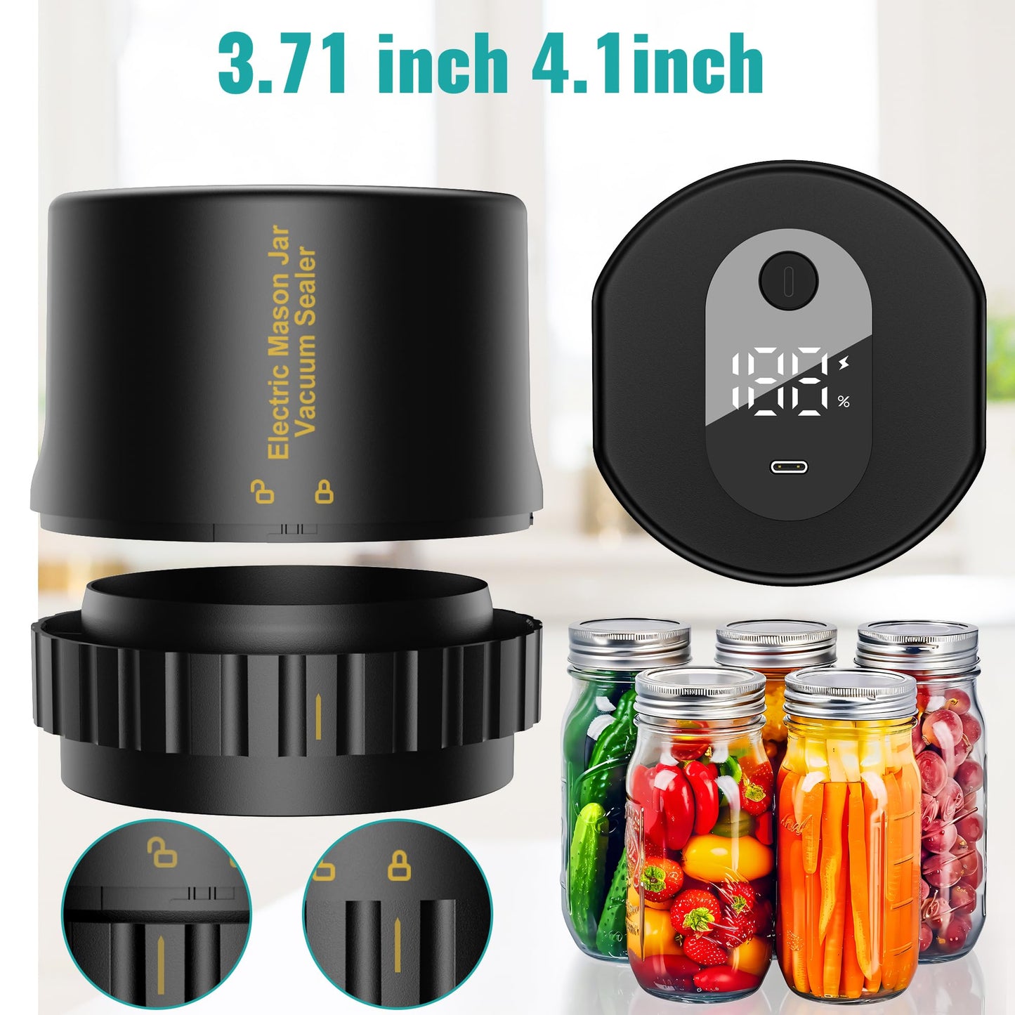 Auto Electric Mason jar Vacuum Sealer
