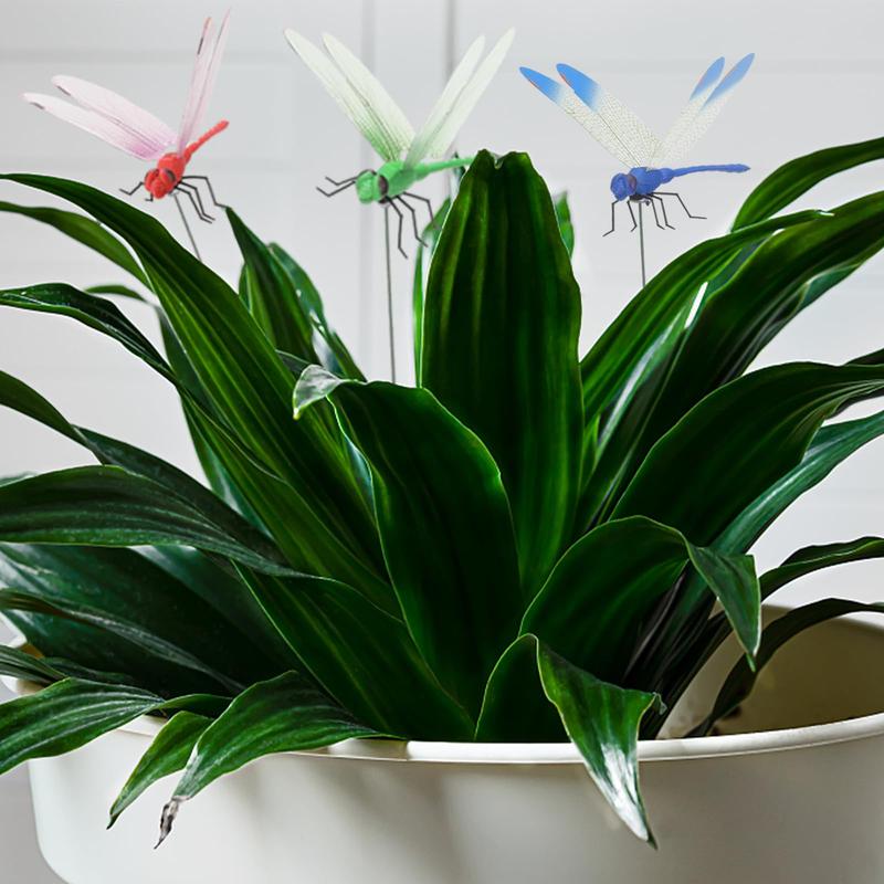 🔥4 PCS Outdoor Fake Dragonfly Rod Clip🐎🌺 for Garden