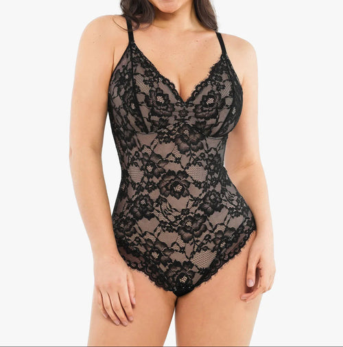 🔥Summer Promotion 49% OFF - Slimming with V-neck Lace Body-shaping Garment👙