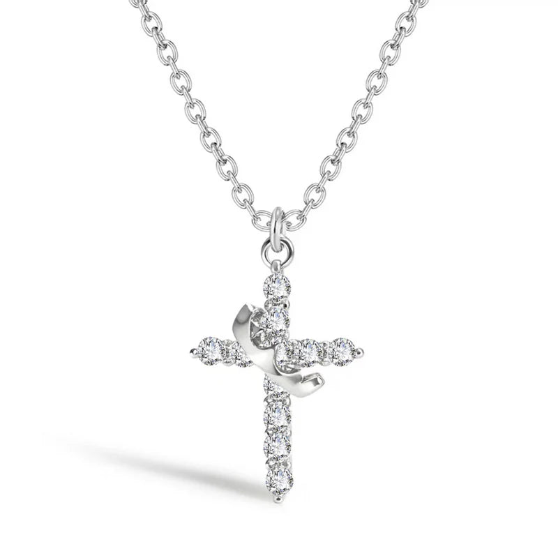 Crown Cross Necklace