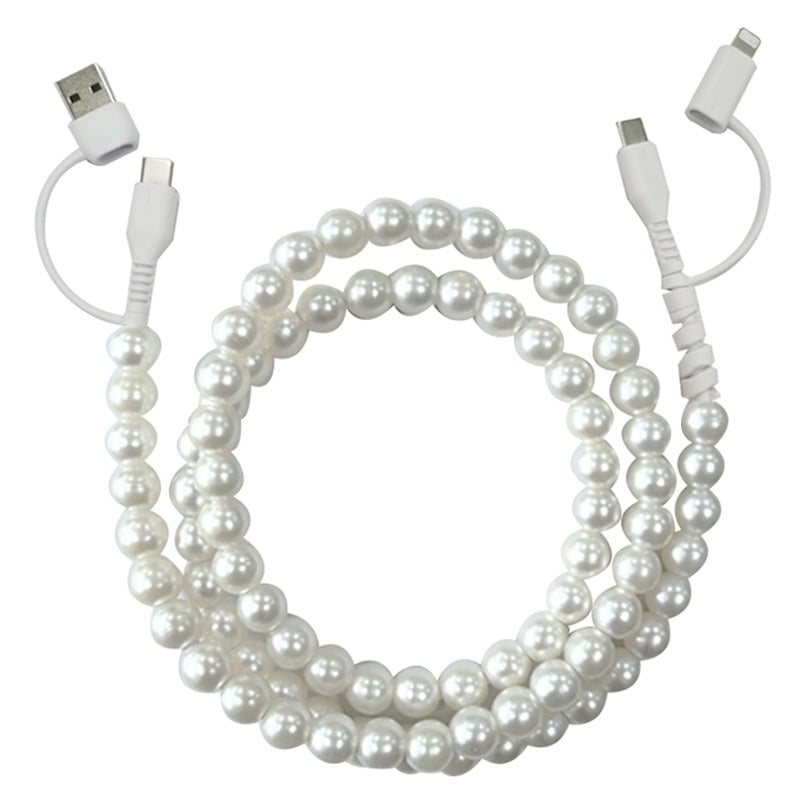 🔥 Beaded Charging Cords 🌈 Fit for all device USBC & Lightening or 2-in-1 data line Compatible ✨