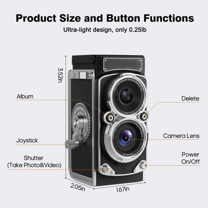 Digital TLR Retro Camera📷
